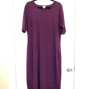 Beautiful, Deep Purple, Fitted dress - Julia